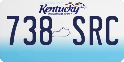KY license plate 738SRC