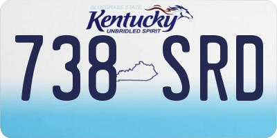 KY license plate 738SRD