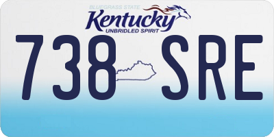 KY license plate 738SRE