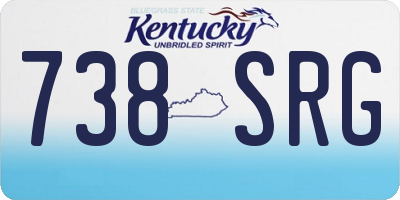 KY license plate 738SRG