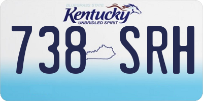 KY license plate 738SRH