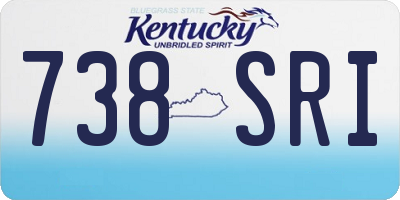 KY license plate 738SRI