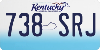 KY license plate 738SRJ