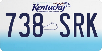 KY license plate 738SRK