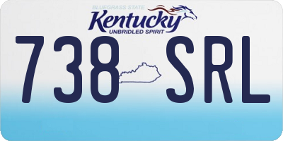 KY license plate 738SRL