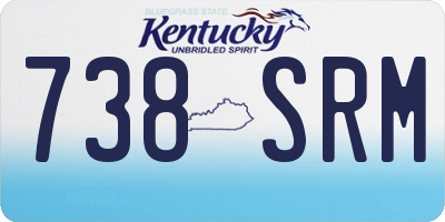 KY license plate 738SRM