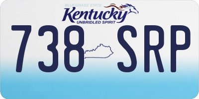 KY license plate 738SRP