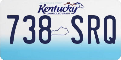 KY license plate 738SRQ