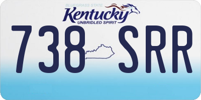 KY license plate 738SRR