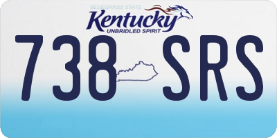 KY license plate 738SRS