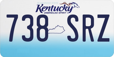 KY license plate 738SRZ
