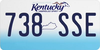 KY license plate 738SSE