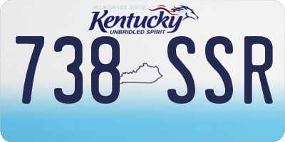 KY license plate 738SSR