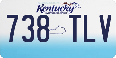 KY license plate 738TLV