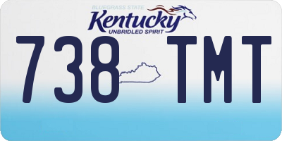 KY license plate 738TMT