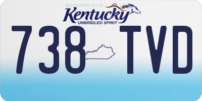 KY license plate 738TVD