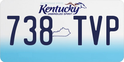 KY license plate 738TVP