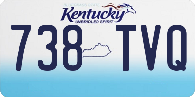KY license plate 738TVQ