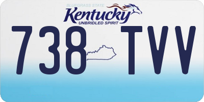 KY license plate 738TVV