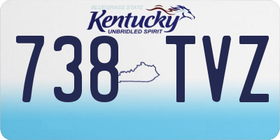 KY license plate 738TVZ