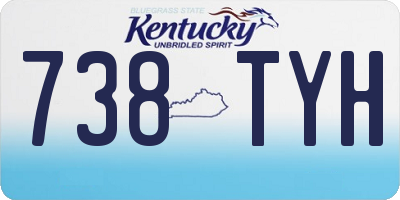 KY license plate 738TYH