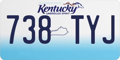 KY license plate 738TYJ