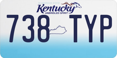 KY license plate 738TYP