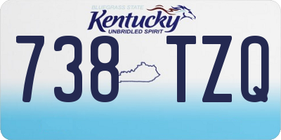 KY license plate 738TZQ