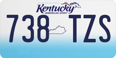 KY license plate 738TZS