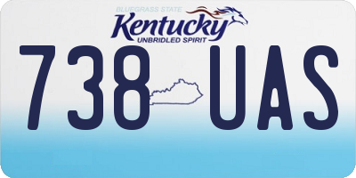 KY license plate 738UAS