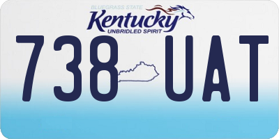 KY license plate 738UAT
