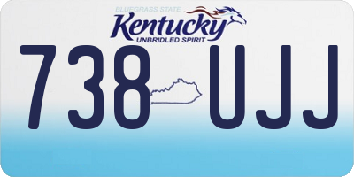 KY license plate 738UJJ