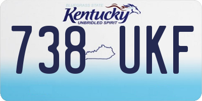 KY license plate 738UKF