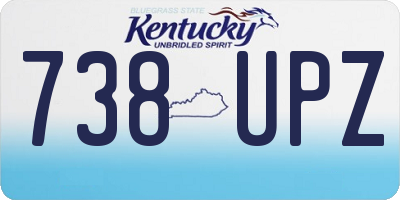 KY license plate 738UPZ