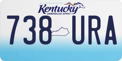 KY license plate 738URA