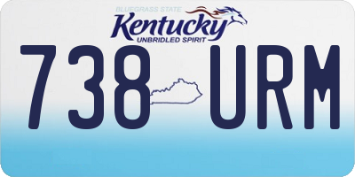 KY license plate 738URM