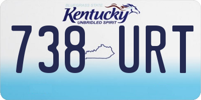 KY license plate 738URT