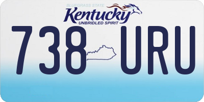 KY license plate 738URU
