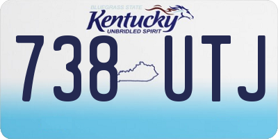 KY license plate 738UTJ