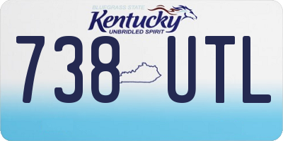 KY license plate 738UTL