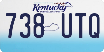 KY license plate 738UTQ