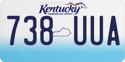 KY license plate 738UUA