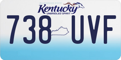 KY license plate 738UVF