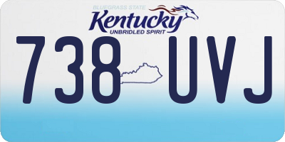 KY license plate 738UVJ
