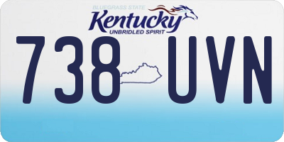 KY license plate 738UVN
