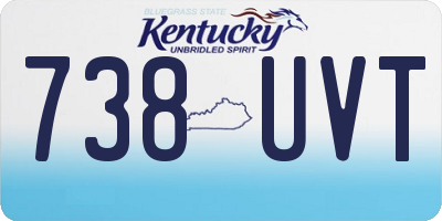 KY license plate 738UVT