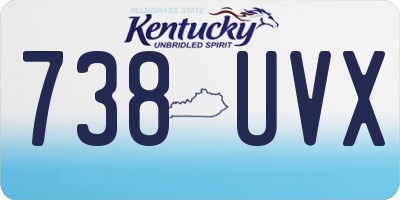 KY license plate 738UVX
