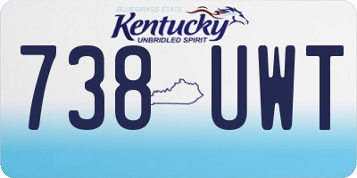 KY license plate 738UWT
