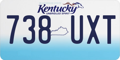 KY license plate 738UXT