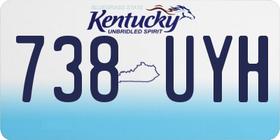 KY license plate 738UYH